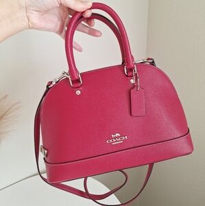 NWT COACH F27591 MINI SIERRA SATCHEL/CROSSBODY BAG Hot Pink Classic